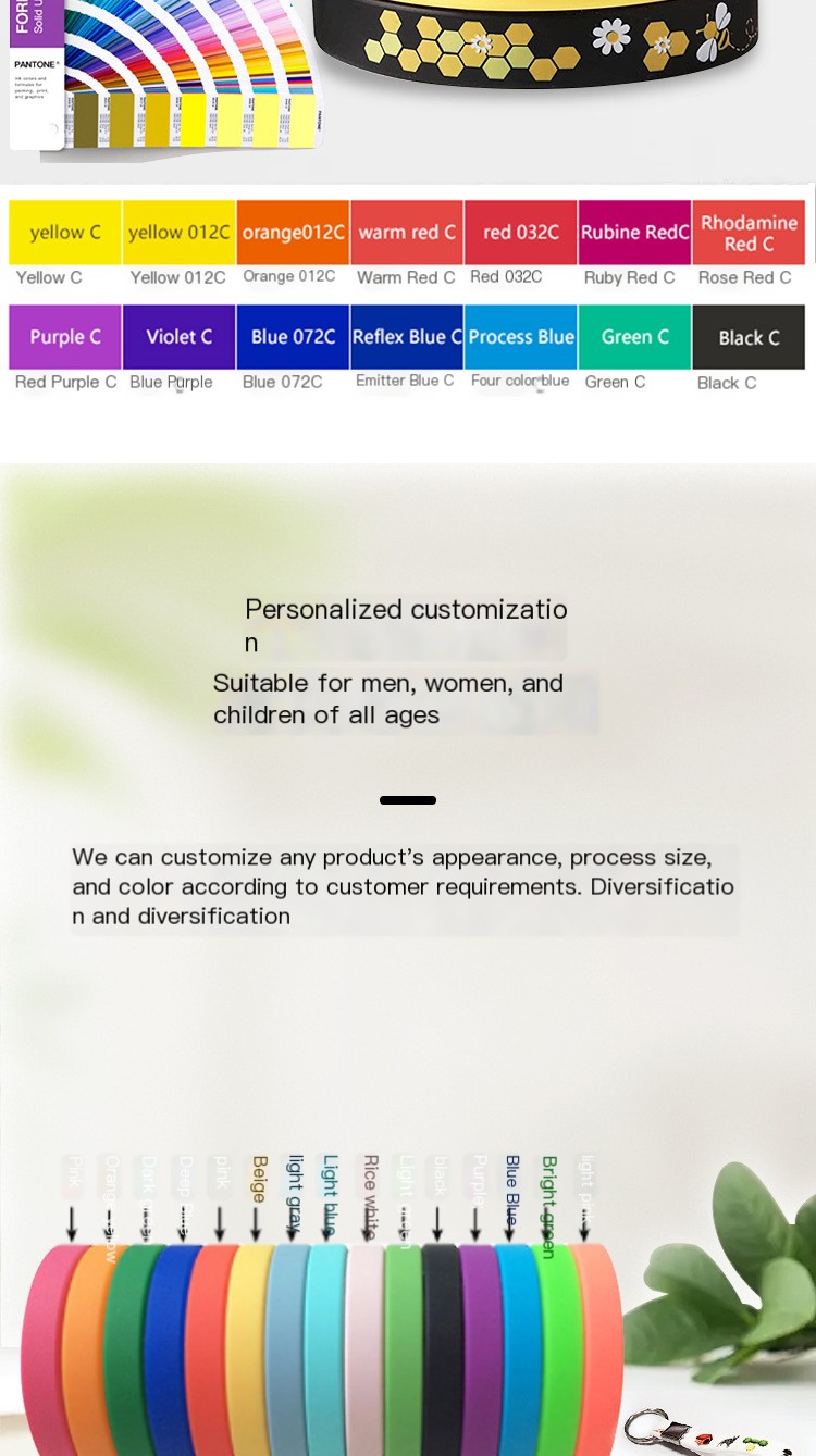 Happy 100th Day Silicone Wristband