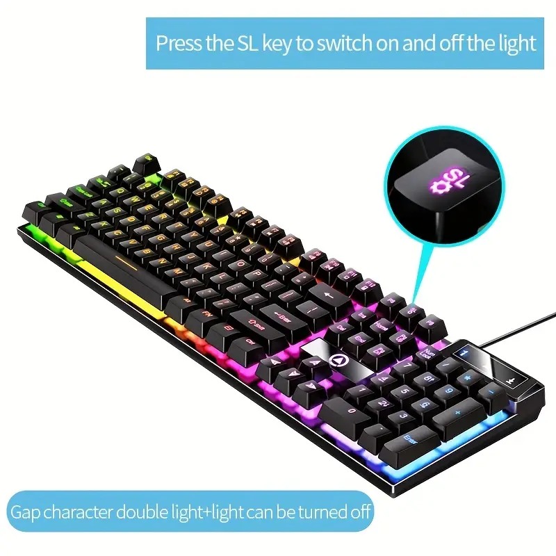 Gaming Keyboard in Action