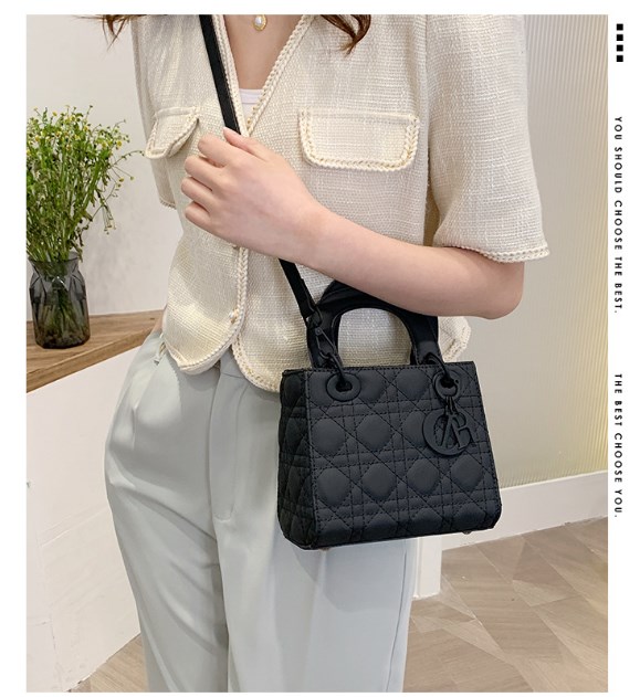 Handheld Lady Dior Bag in Black