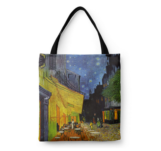 Iris Flower Canvas Bag Design 1