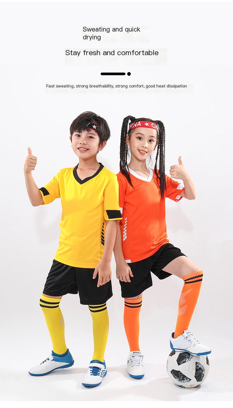 Children's Soccer Jersey Set Design 2