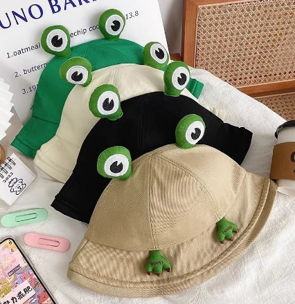 Cute Cartoon Frog Hat Image 3