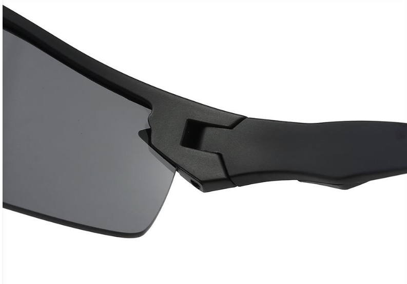 Black frame cycling sunglasses