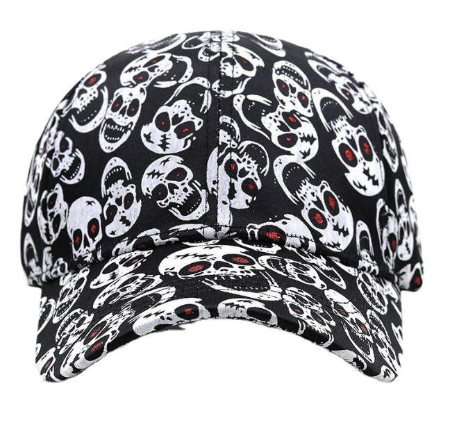 Gorra de béisbol con calavera 5