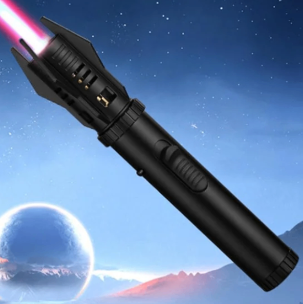 Briquet à flamme coupe-vent en métal portable | Briquet chalumeau multifonction style sabre laser image