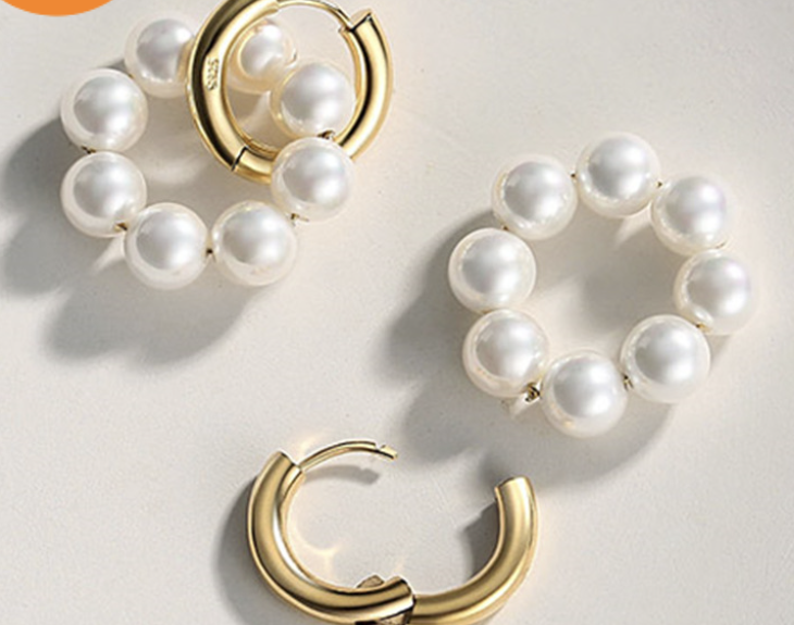 Pearl Earrings Image 2