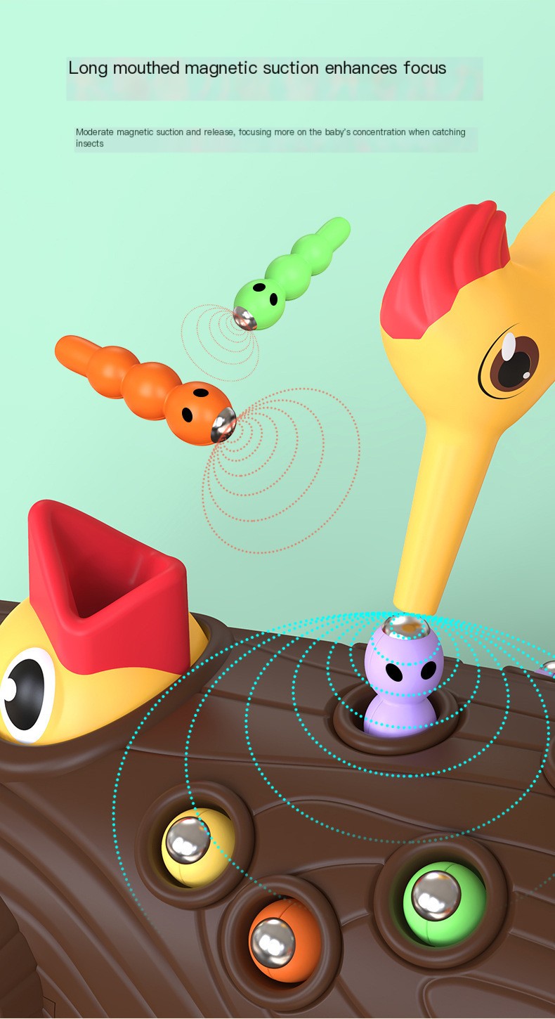 Woodpecker Toy Fishing Game