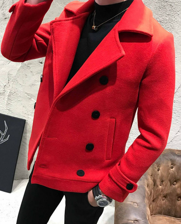 Men's Wool Coat Image 4