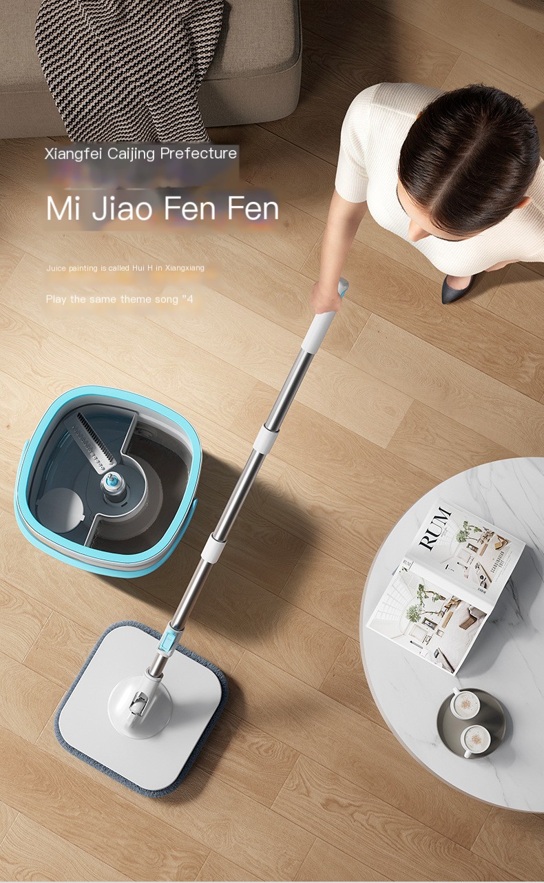 Hands-free lazy cleaning dirt separation spin mop