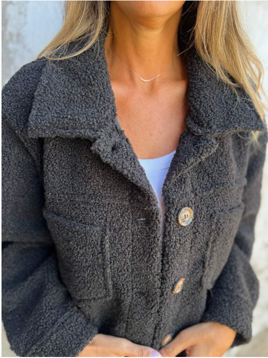 Magdalena™ | Kurze Wolljacke mit Revers image