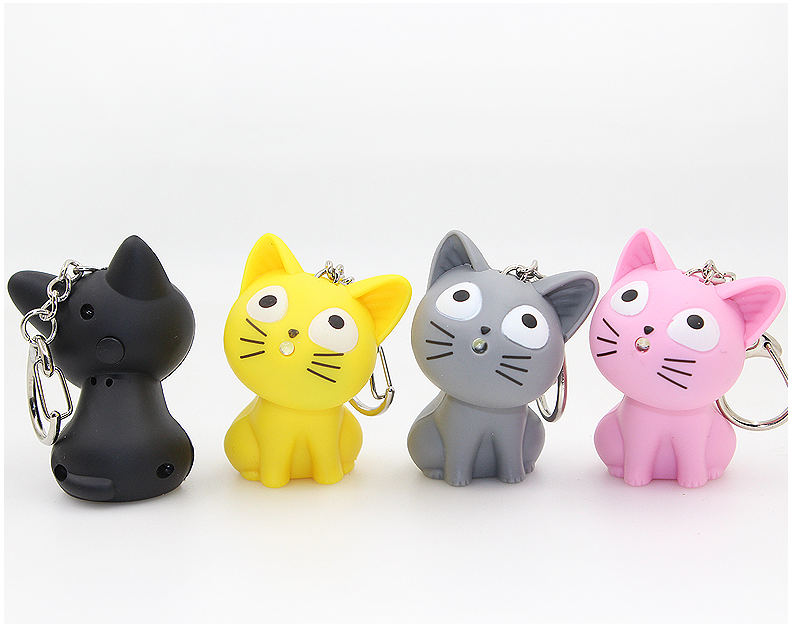 LED Keychain Cheese Cat