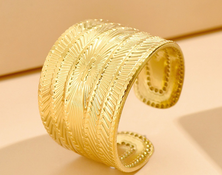 Retro Wide Stainless Steel Ring 1