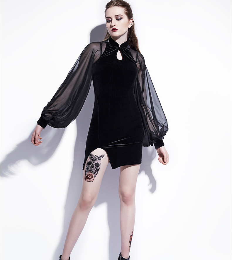 Chiffon Bodycon Dress Image 5