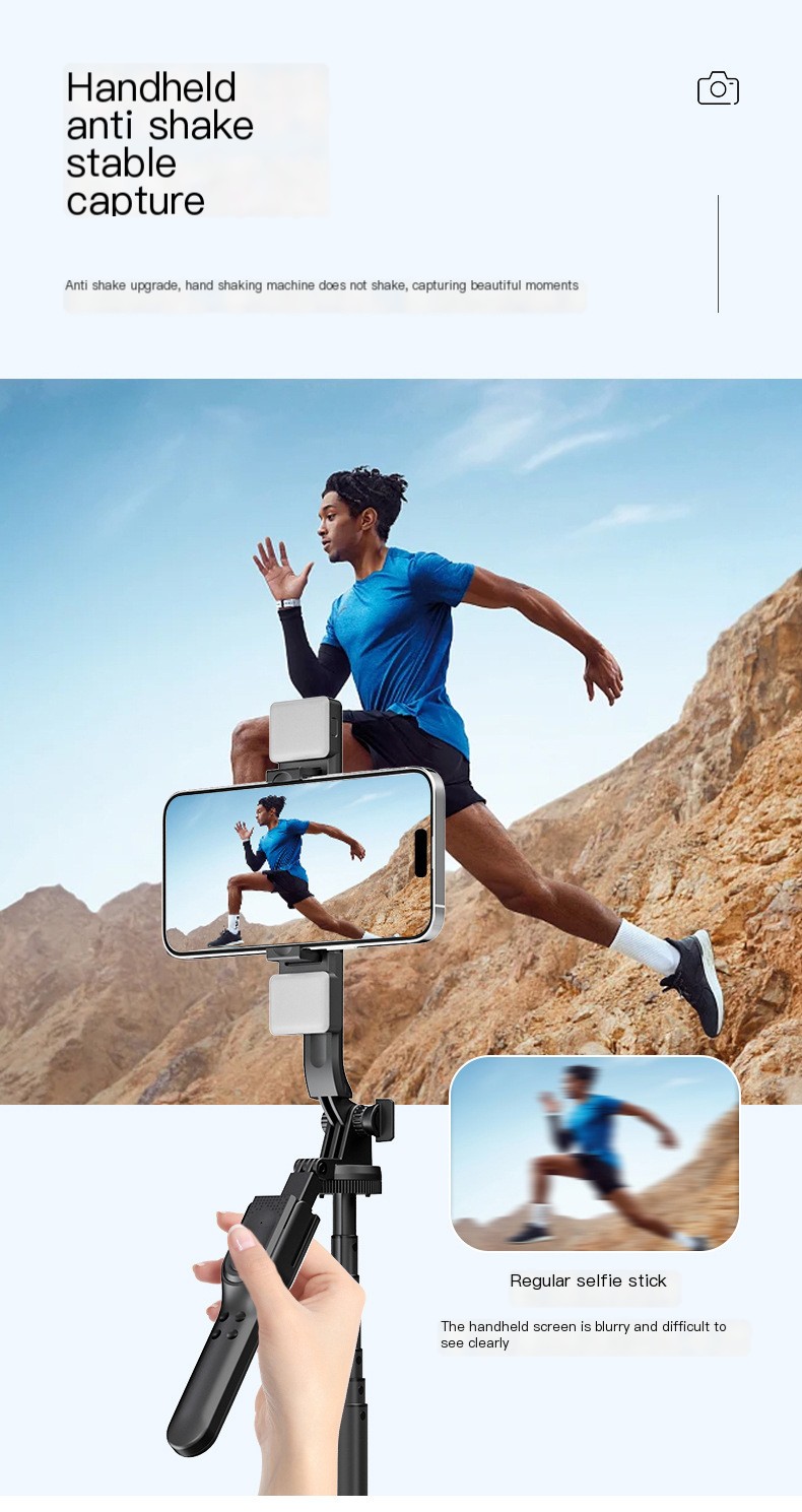 Bluetooth Selfie Stick with Lighting