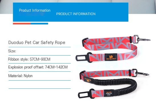 DODOPET Pet Car Seat Belt Image 1