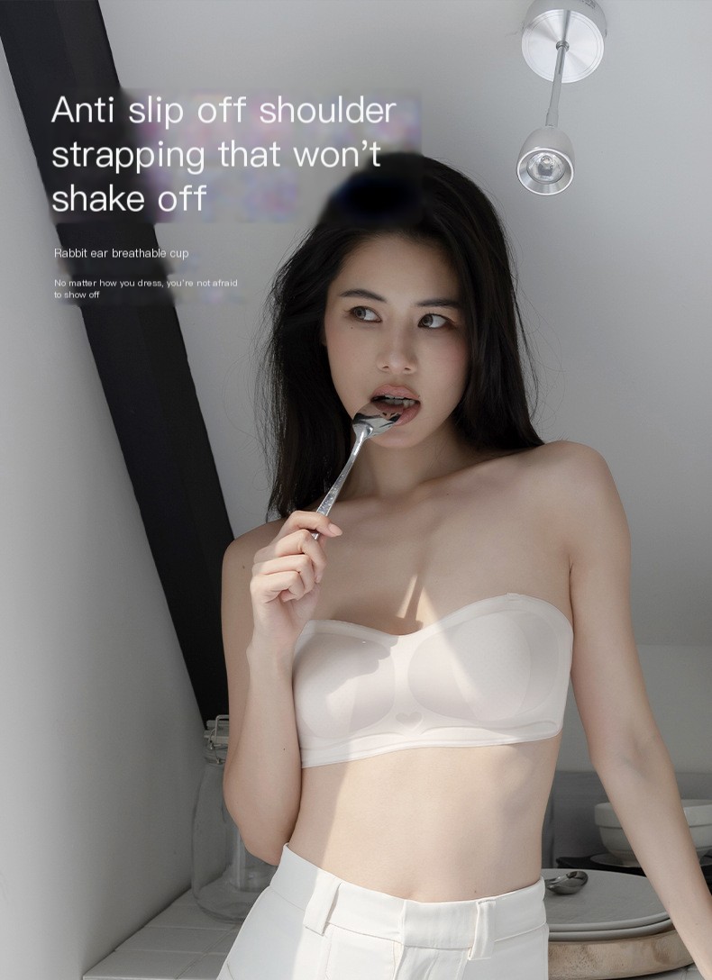 Summer Ultra-thin Cooling Bra with Rabbit Ear Cups