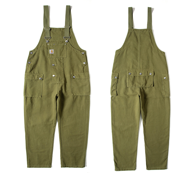 Zipper Pocket Suspender Trousers 1