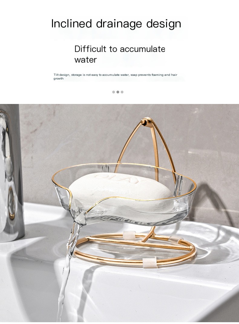 Light Luxury Cradle Soap Box Image 3