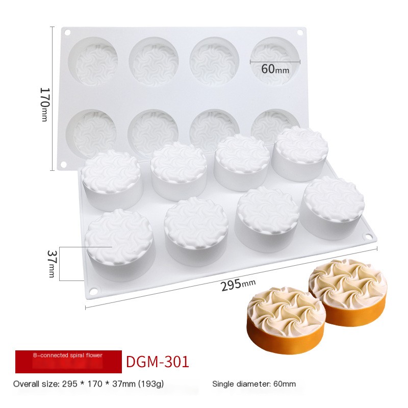 Spiral Flower Mousse Cake Mold