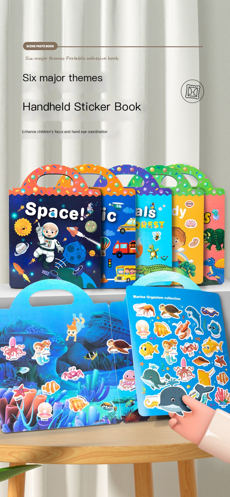 Jelly Stickers Quiet Book 1