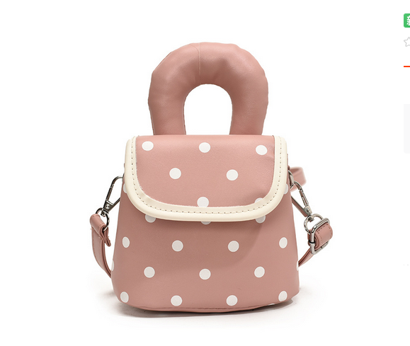 Polka Dot Pearl Handbag - Pink