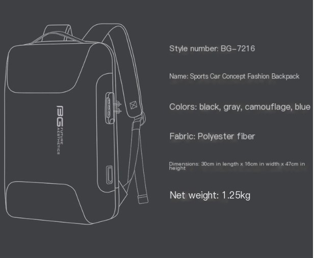 Waterproof Business Travel Computer Backpack