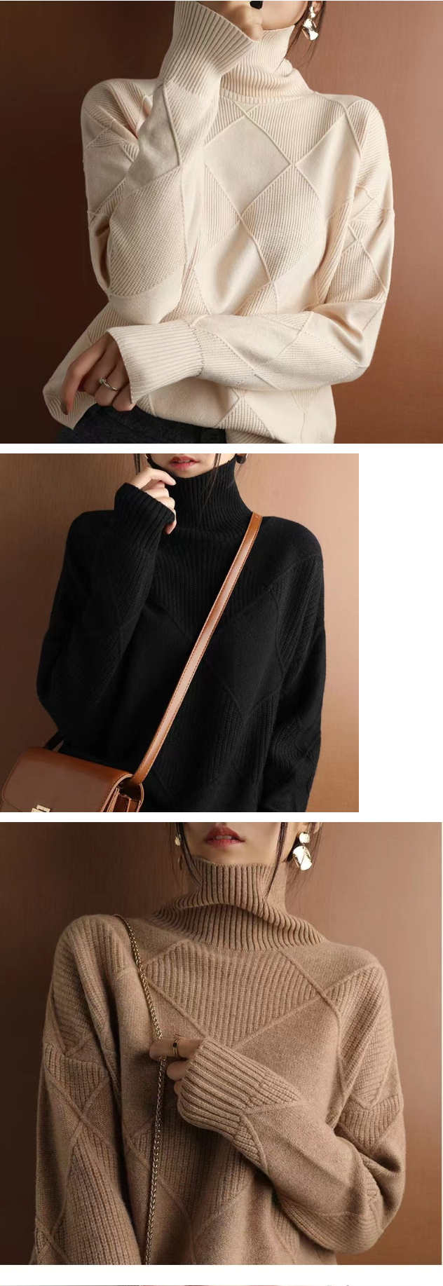 Various Colors of Knitted Sweater