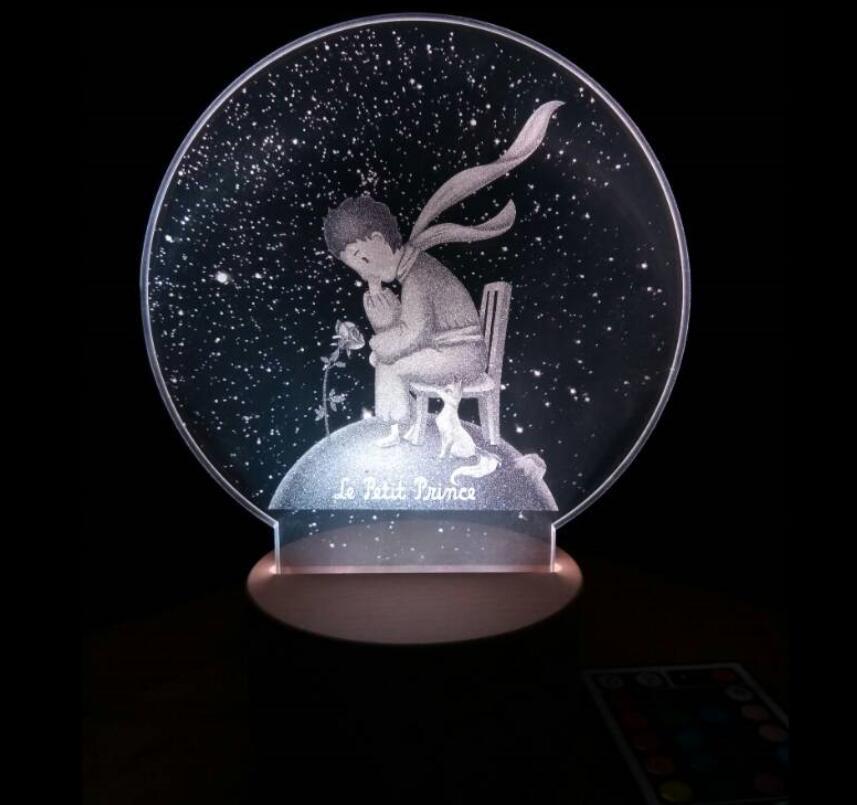 Acrylic Night Light Red