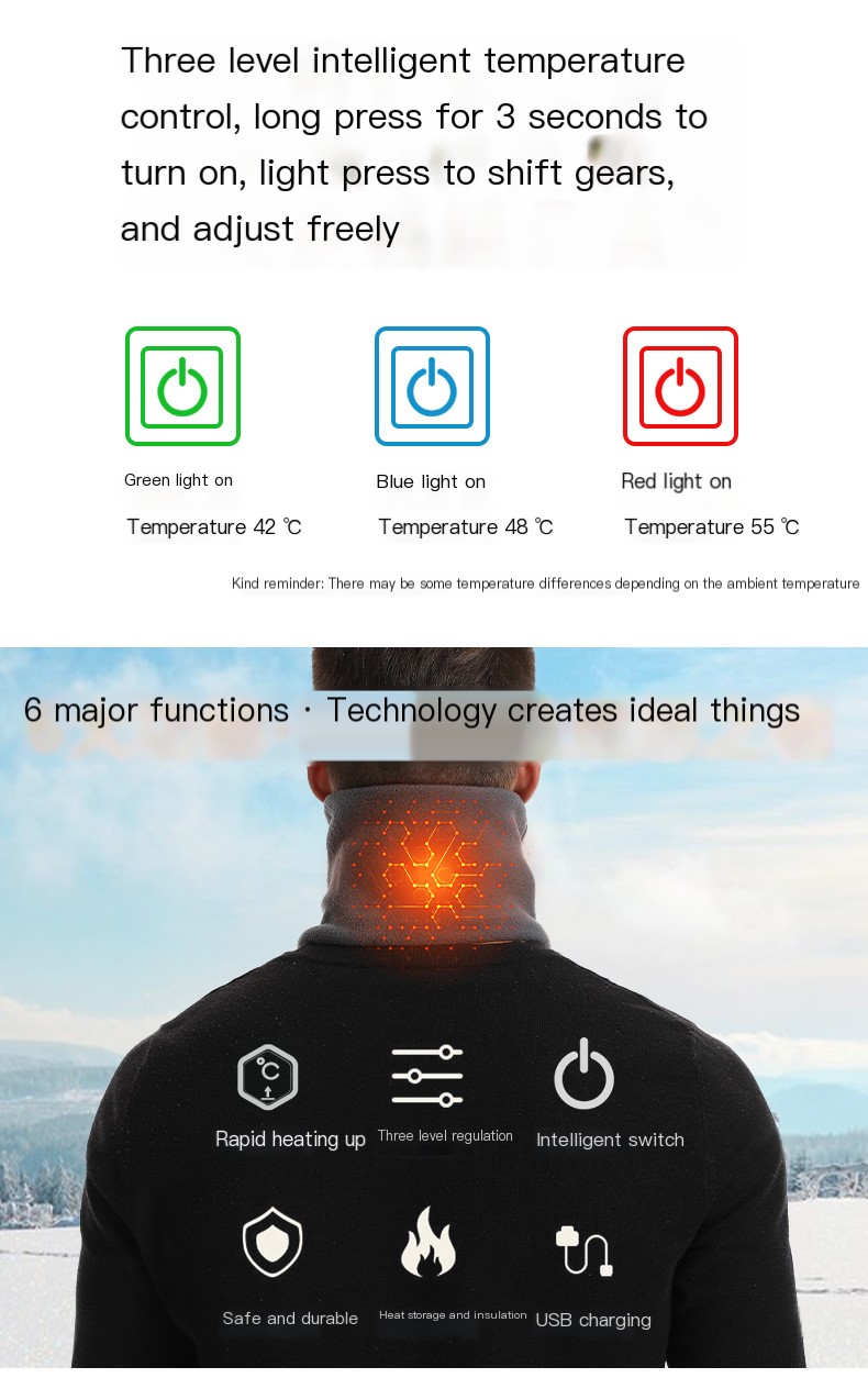 Electric heating scarf