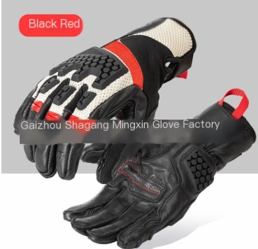 Motorcycle Gloves Black and White