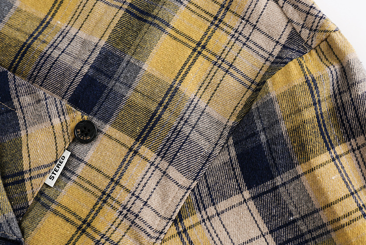 Plaid Wool Coat Image 6