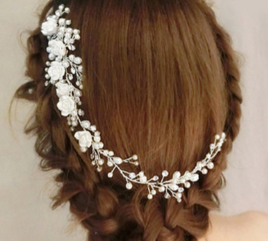 Flower Pearl Hair Comb
