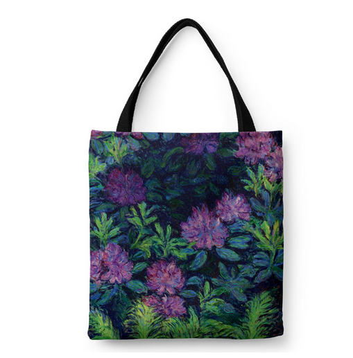 Iris Flower Canvas Bag Design 4