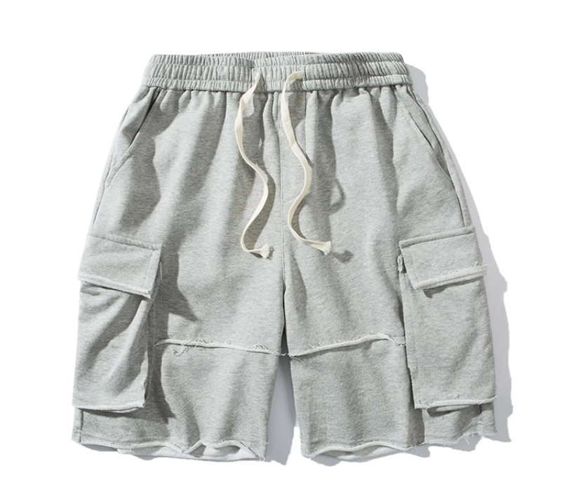 Ripped Seam Cargo Shorts 7