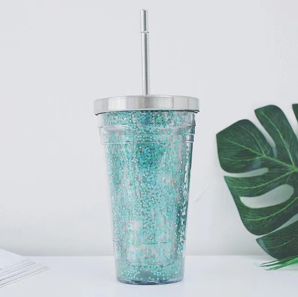 Insulated Straw Cup - Blue