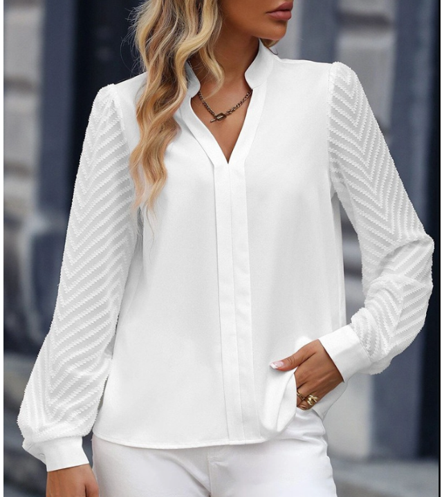Chiffon Blouse on Model