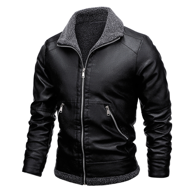 Men's Leather Jacket Image 4
