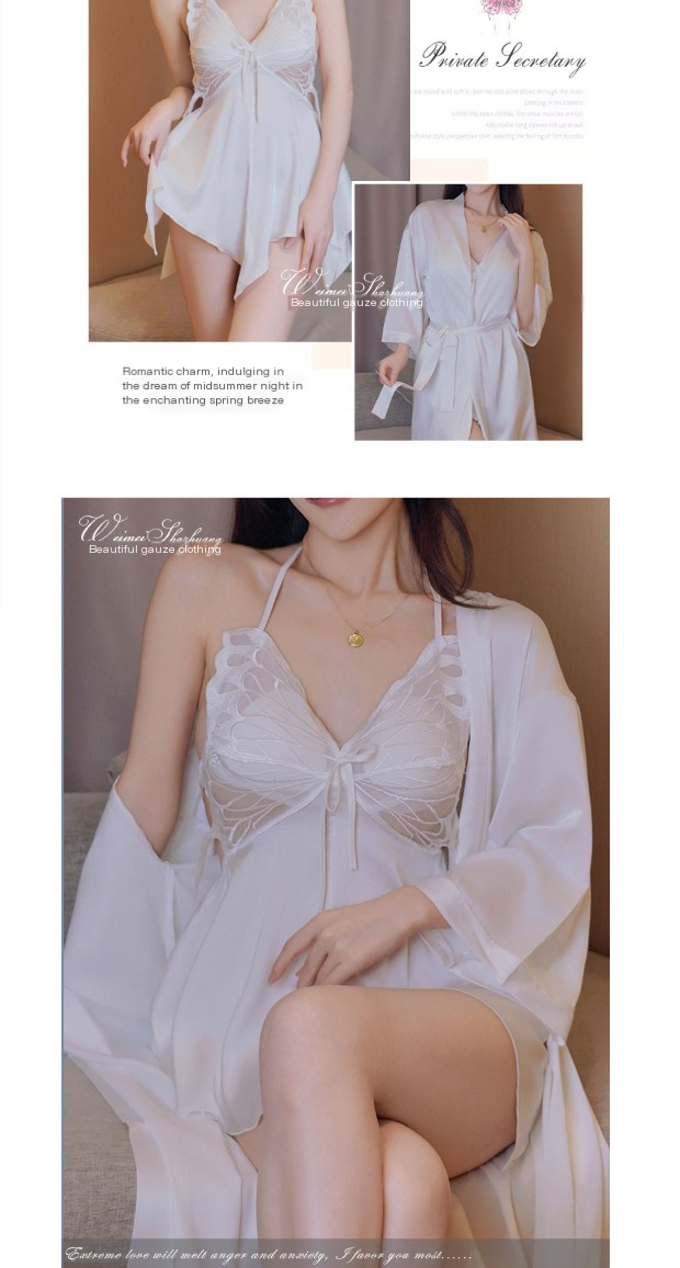 Lingerie en dentelle à dos nu Perspectives - Blanc