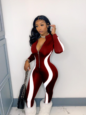 Reflective Waist-Defining Jumpsuit Image 2