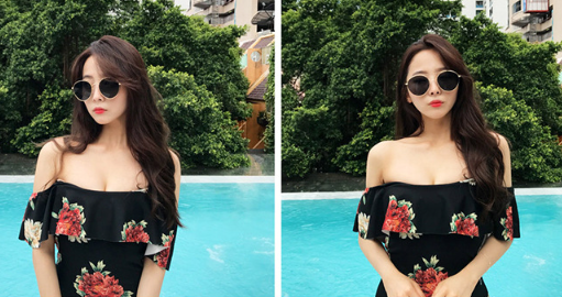 Swimsuit on Model