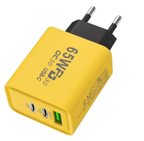 PD 65W GaN USB Charger - Yellow US