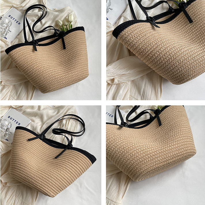 Grass Woven Beach Tote 3