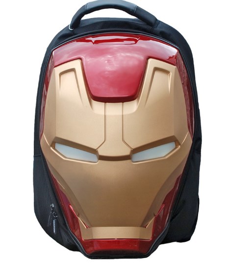 Iron Man Backpack Back View