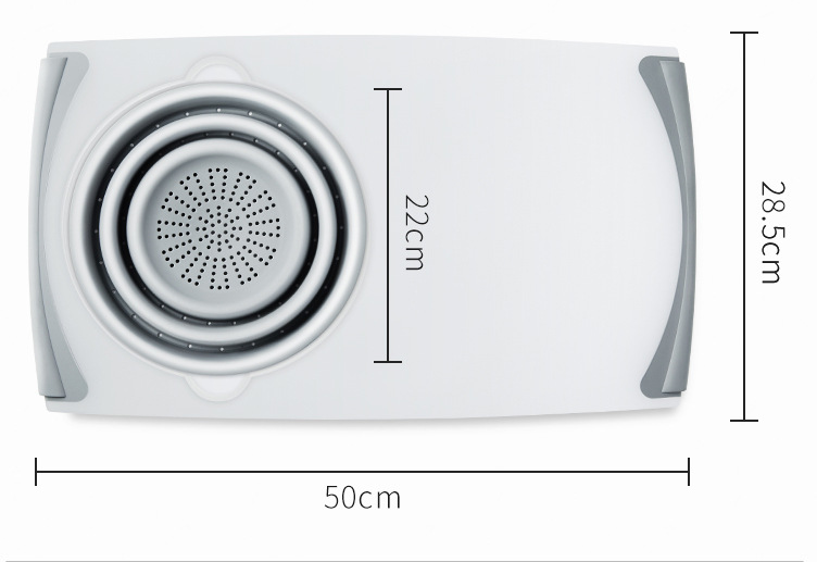 Household drain multi-function sink cutting board image