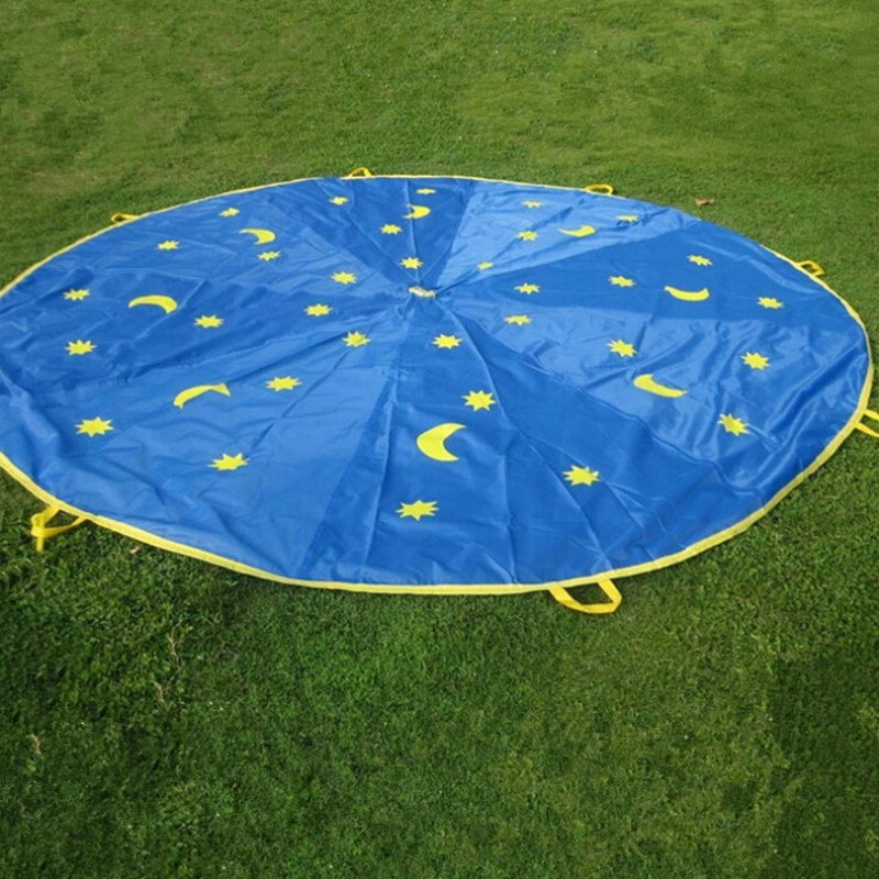Children playing with Star Moon Rainbow Umbrella