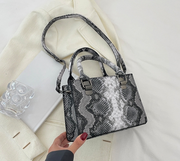 Snake Print Handbag Back View