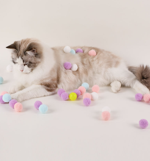 Cat Mute Ball Plush Ball Launcher Gun