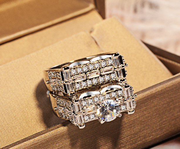 八心八箭镶钻戒指 Image 4