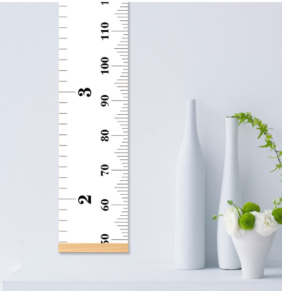 Height measuring and decoration ruler