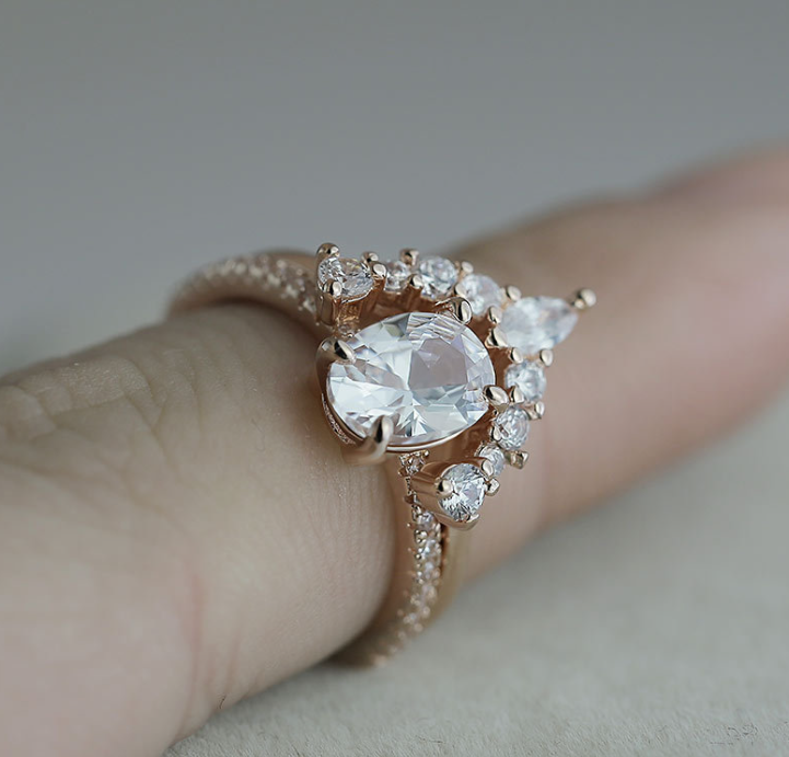 Sunflower Zircon Ring Image 4